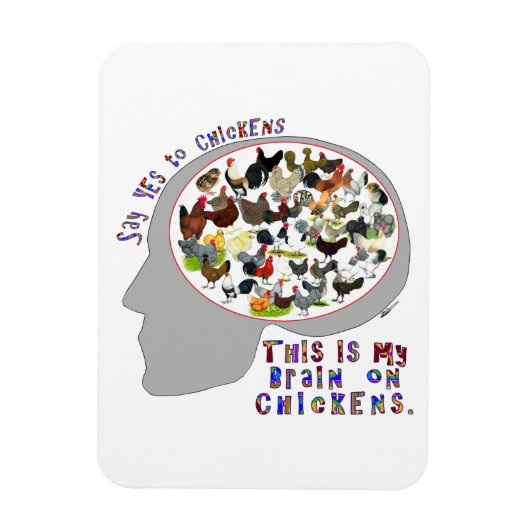 Brain on Kickens Magneet (Verticaal)