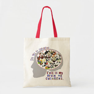 Brain on Kickens Tote Bag