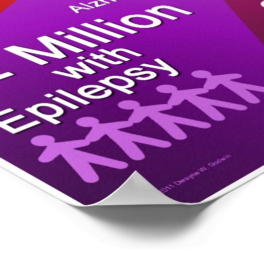 Brain op getal poster (Hoek)