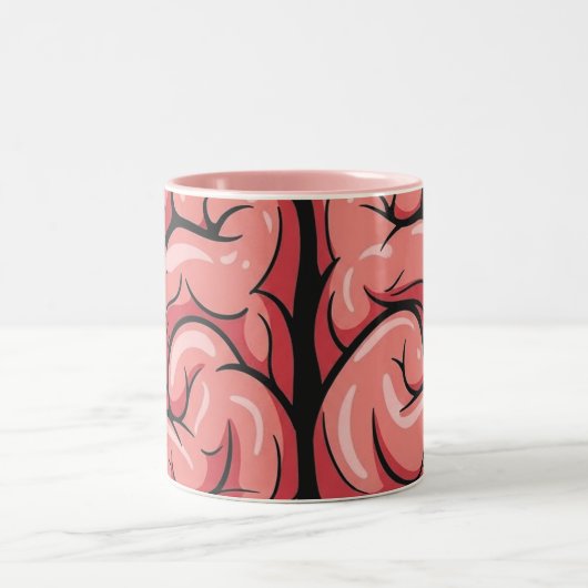 Brain Pattern Coffee Mug Tweekleurige Koffiemok (Center)