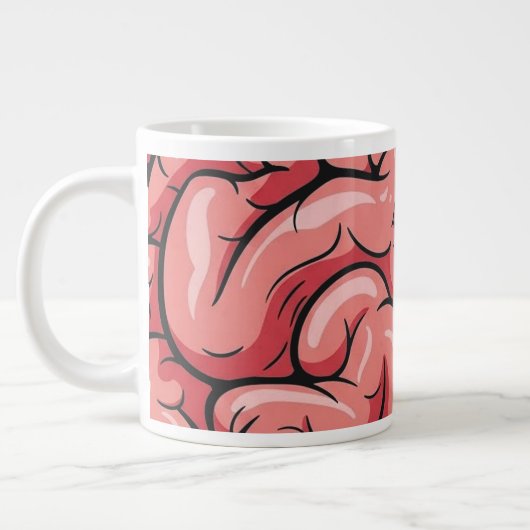 Brain Pattern Jumbo Specialty Mug (Gauche)