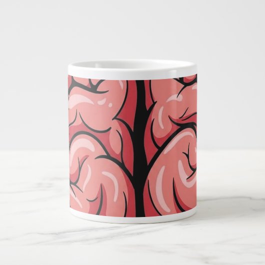 Brain Pattern Jumbo Specialty Mug Extra Grote Beker (Voorkant)