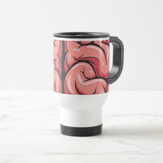 Brain Pattern Travel/Commuter Mug (Devant droit)