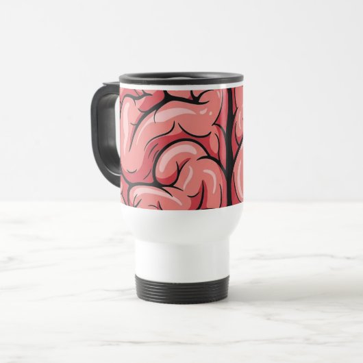 Brain Pattern Travel/Commuter Mug (Devant gauche)