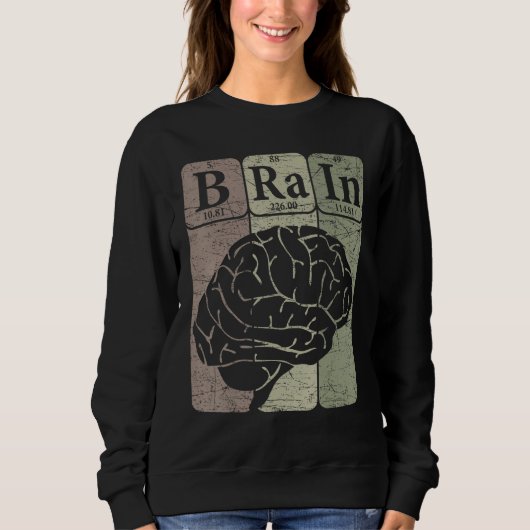 Brain Periodic Table Elements Neurologist Retro Ne Trui (Voorkant)