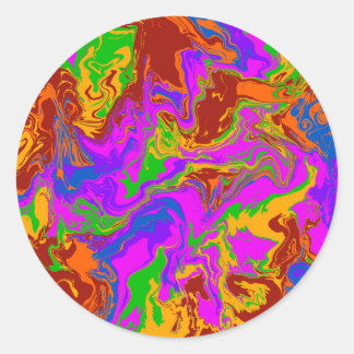 Brain Porridge in het Abstract Ronde Sticker