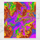 Brain Porridge in het Abstract Wijn Etiket (Enkel label)