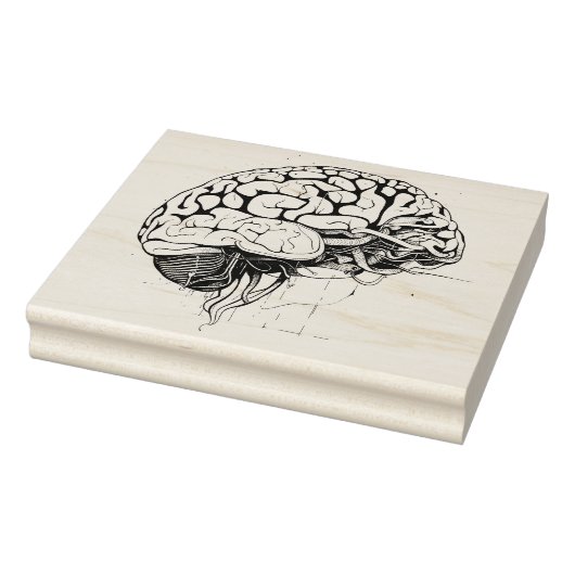 Brain Rubber Stamp Rubberstempel (Stempel)