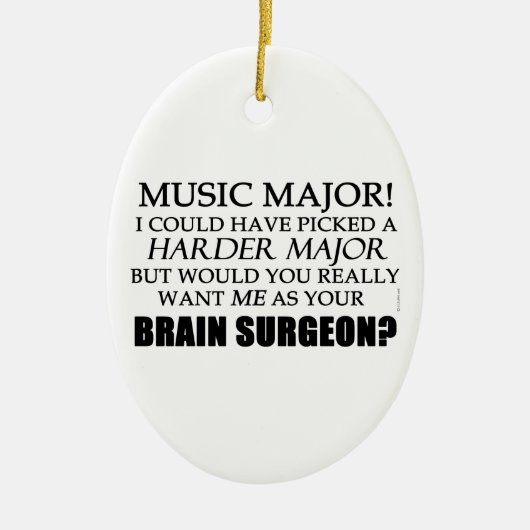 Brain Surgeon Ceramic Ornament (Voorkant)