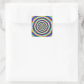 Brain Teaser Vierkante Sticker (Tas)