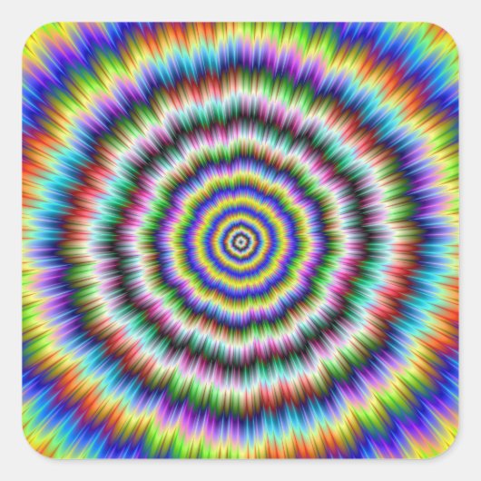 Brain Teaser Vierkante Sticker (Voorkant)