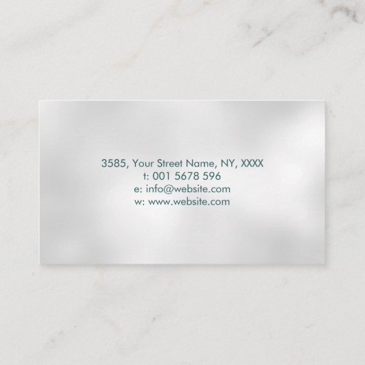 Brain Tree of life - Moeder van parels Visitekaartje (Achterkant)