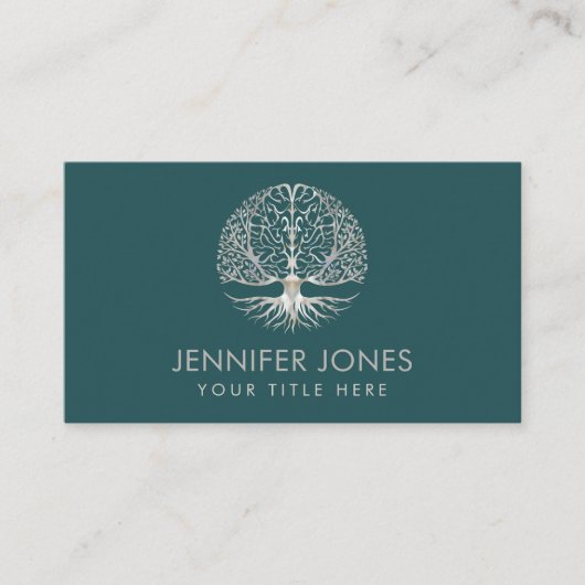 Brain Tree of life - Moeder van parels Visitekaartje (Voorkant)