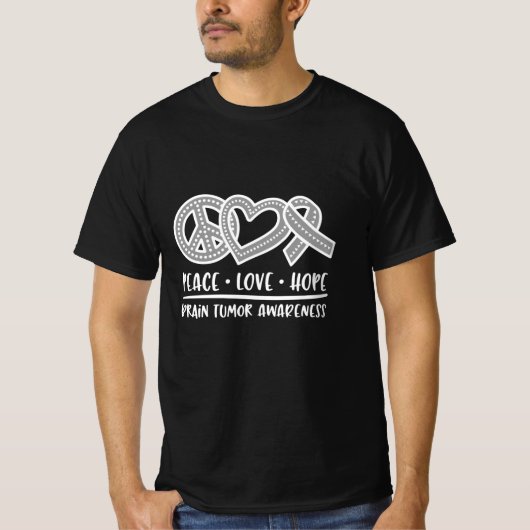 Brain Tumor Awareness, hersentumor T-shirt (Voorkant)