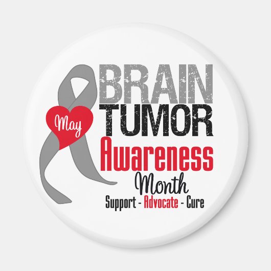 Brain Tumor Awareness Maand Magneet (Voorkant)