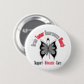 Brain Tumor Awareness Month Butterfly Ronde Button 5,7 Cm (Voorkant /achterkant)