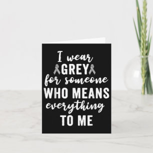 Brain Tumor Awareness T Shirten Grey S Cancer Pati Kaart