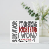 Brain Tumor Survivor 4 Briefkaart (Staand voorkant)