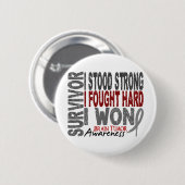 Brain Tumor Survivor 4 Ronde Button 5,7 Cm (Voorkant /achterkant)