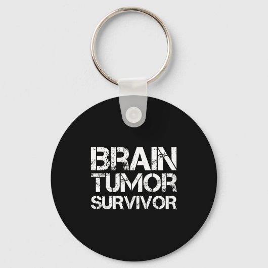 Brain Tumor Survivor For Brain Cancer Awareness Da Sleutelhanger (Voorkant)