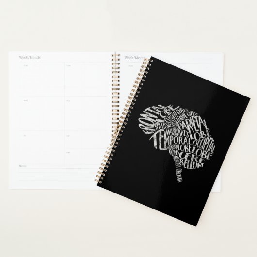 Brain Typografie RN Neurowetenschap Planner (Display)
