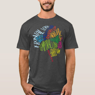Brain Typografie Word Bubble RN Neuroscience Nurse T-shirt