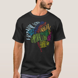 Brain Typography Word Bubble RN betting bibi block T-shirt