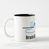 Brain vs Heart Minimalist Mug  (Gauche)
