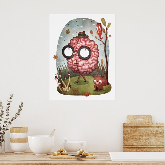 Brain Walk Poster (Keuken)