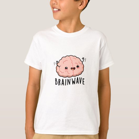 Brain Wave Funny Anatomy Pun T-shirt (Voorkant)