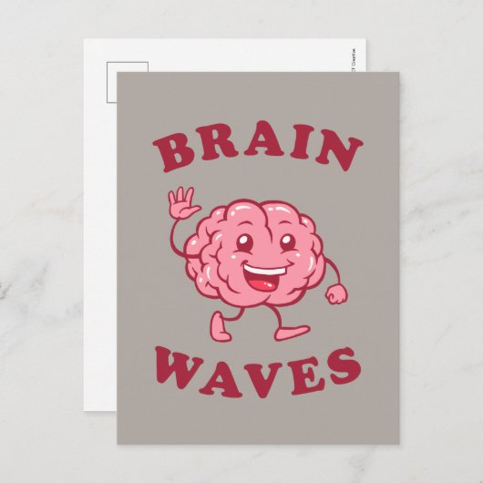 Brain Waves Briefkaart (Voorkant / Achterkant)