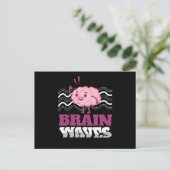 Brain Waves Neurology Science Briefkaart (Staand voorkant)