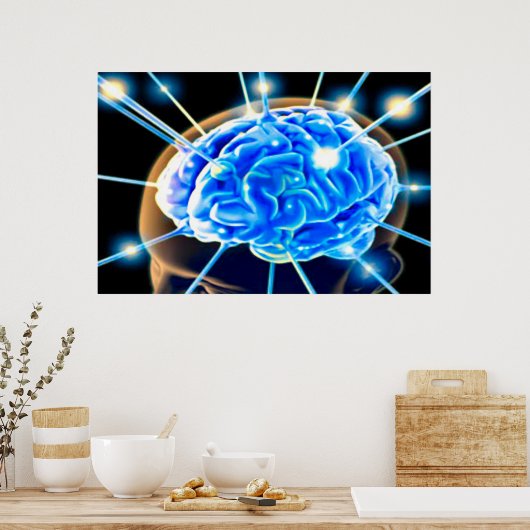 Brain Waves Poster (Keuken)