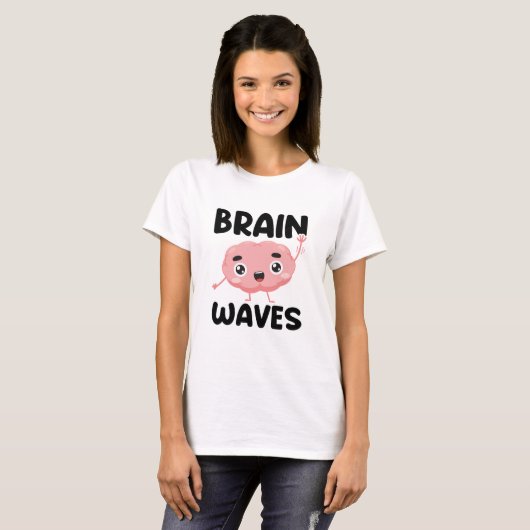 Brain Waves T-shirt (Voorkant volledig)