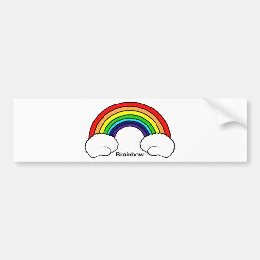 Brainbow Bumpersticker (Voorkant)