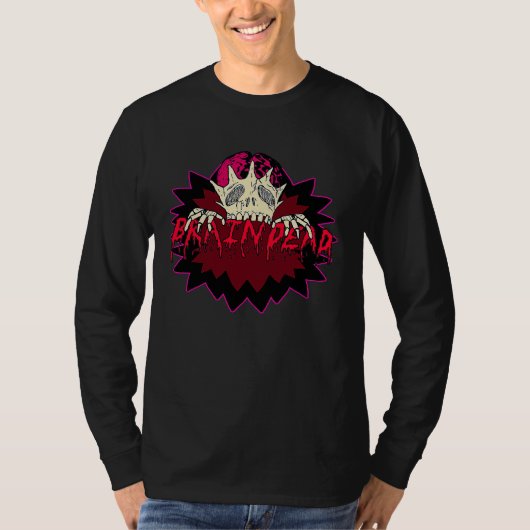 Braindead  Tired Zombie Halloween Pastel Goth Horr T-shirt (Voorkant)