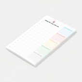 Braindump Aangepaste BEWERKBARE minimalistische ch Post-it® Notes (Schuin)