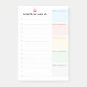 Braindump Aangepaste BEWERKBARE minimalistische ch Post-it® Notes (Voorkant)