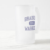 Brainerd - Warriors - High - Brainerd Minnesota Matglas Bierpul (Voorkant rechts)