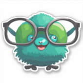 Brainiac Mole Silencieux Avec Sticker De Lunettes (Devant)