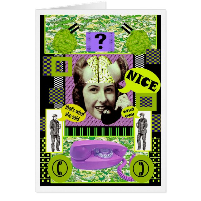 BRAINLADY CARD * NICE * (Voorkant)