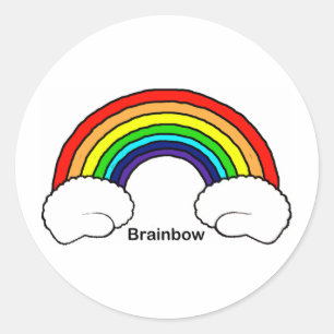 Brainleboog Ronde Sticker