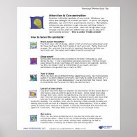 Brainology® Poster 3: Attentie en concentratie
