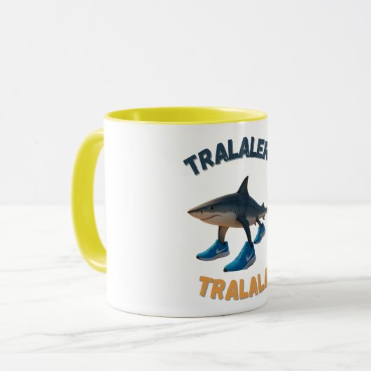 BrainRots TralaleroTralala- The Three-Legged Shark Mok (Voorkant links)