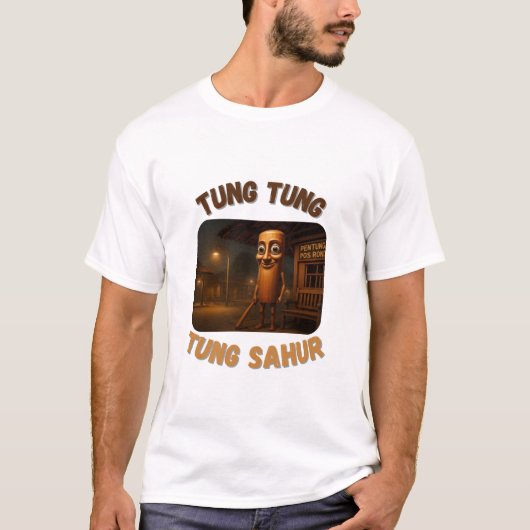 BrainRots Tung Tung Tung Sahur  T-shirt (Voorkant)