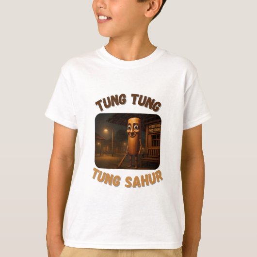 BrainRots Tung Tung Tung Sahur  T-shirt (Voorkant)