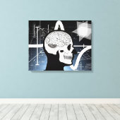 Brains Canvas Afdruk (Insitu (Houten vloer))