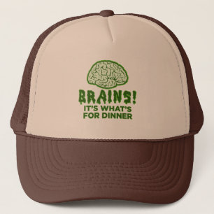 Brains, het is wat er voor diner is trucker pet