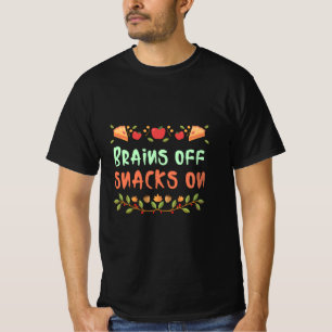 Brains Off snacks tijdens de lunchpauze op school  T-shirt