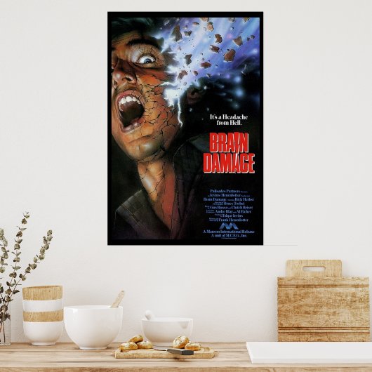BRAINSCHADE POSTER (Keuken)